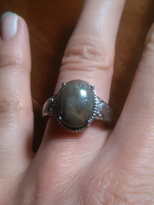 Venus Jasper Stainless Steel Solitaire Ring (Size 7) thumbnail 10