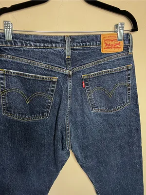 Levi’s 501 Crop High Rise Distressed Straight Leg Button Fly Denim Jeans thumbnail 9