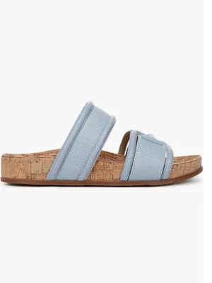 NEW $120 Sam Edelman Rowan Platform Slide Sandal 9 M, BLUE BREEZE thumbnail 4
