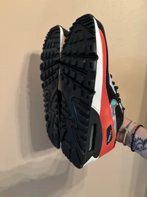 Nike Air Max 90 FP GS 'Black Laser Crimson’ thumbnail 5