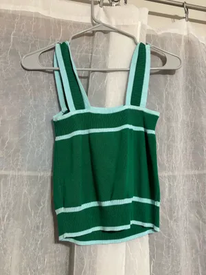 Amazon Green and blue summer top thumbnail 2