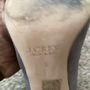 J. Crew Adele Heeled Ankle Boot Suede Leather Size 6 Italian Gray Slouchy Boots thumbnail 4