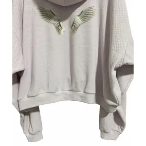Boys Lie Waffle Weave Hooded Sweatshirt Light Purple‎ Size Os thumbnail 6