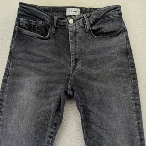 FRAME‎ Le One Skinny Jeans Hughes Washed Black High Rise Stretch LOSKC631 Size 2 thumbnail 6
