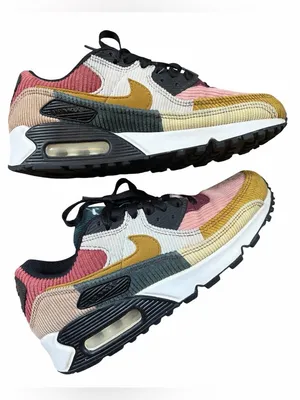 Nike Women's Multicolor Corduroy Air Max 90 Sneakers 7.5 thumbnail 3