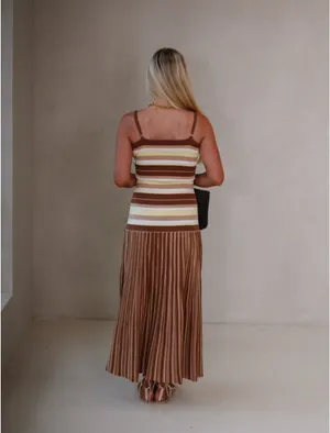 These Three Boutique Riley Striped Knit Tank Dress thumbnail 3