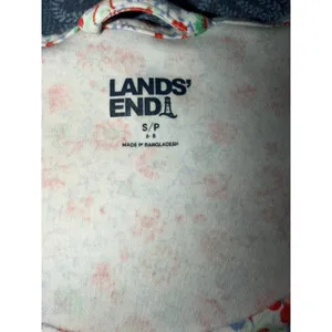 Lands End Ditsy Floral T-Shirt Dress Short Sleeve 100% Cotton‎ Knit Size S 6-8 thumbnail 3