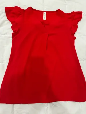 Boutique Red Blouse thumbnail 1