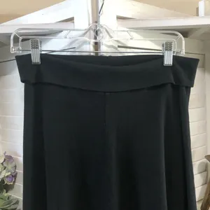 Vintage 90s black mini skirt skater broomstick folded waist goth punk grunge Y2K thumbnail 4