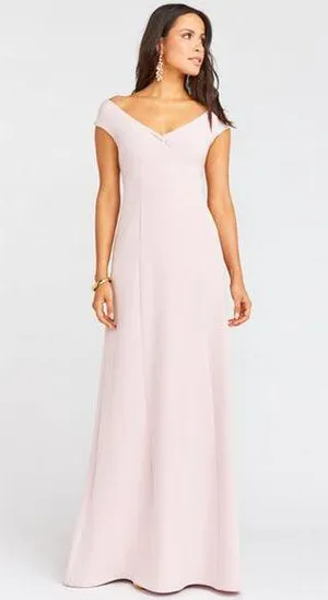 Show Me Your Mumu Zurich Knot Gown in Vintage Rose Stretch Crepe S NWT thumbnail 1