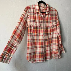 Golden TNA Plaid Gauzy Cotton Shirt Womens Small Western Country Rodeo Cowgirl thumbnail 6