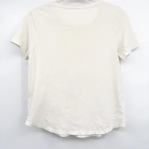 Anthropologie Carmen Saguer Womens Follow The Sunshine Boho Graphic Tee Cream S thumbnail 5