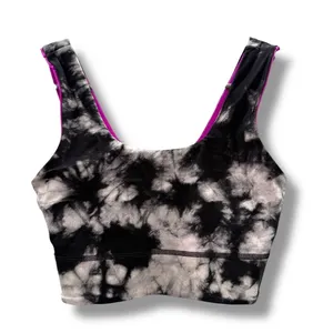 Fabletics Harlow Reversible Medium Impact Sports Bra Sz S Tie Dye Bright‎ Pink thumbnail 3