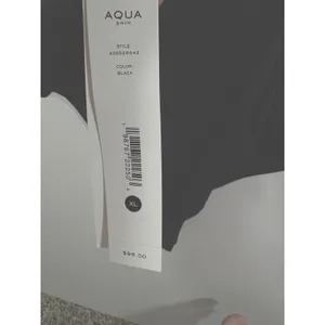 AQUA Swim Underwire One Piece Swimsuit Black Sweetheart Neck AOSS26842 XL thumbnail 5