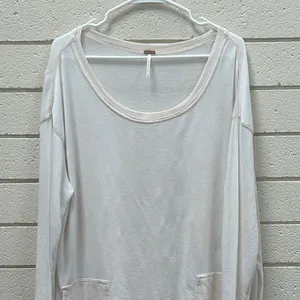 Free People White Long Sleeve Top size M thumbnail 6