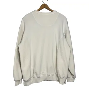 Aerie Sherpa Trim Sweatshirt Cream Crew Neck Long Sleeve Relaxed‎ Fit XS thumbnail 2