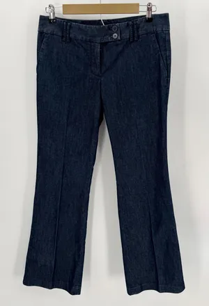 Express Pants Women’s 6 R Dark Blue Editor Trouser Jean Career Tailored thumbnail 1