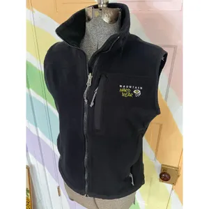 Mountain Hardwear Womens Black Fleece Vest Full Zip Hiking Outdoor Size 8 thumbnail 3