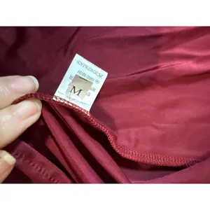 NWOT OYS Medium Maroon Red Elegant Off Shoulder High Split Bodycon Maxi‎ Dress thumbnail 3