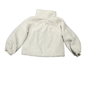 Lululemon White Opal Cinchable Fleece Zip-Up Sherpa Teddy Funnel Neck Jacket thumbnail 8