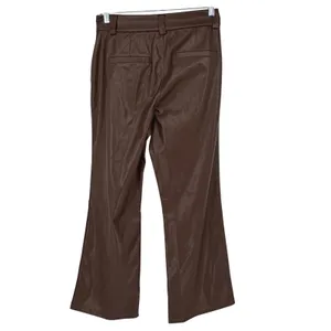 DG2‎ Diane Gilman Women Brown Faux Leather Wide Leg Pants Size 12 NWT thumbnail 2