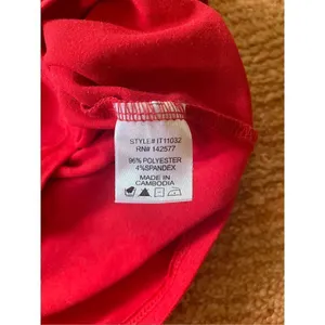 IRIS RED CROPPED TOP STRECH thumbnail 3