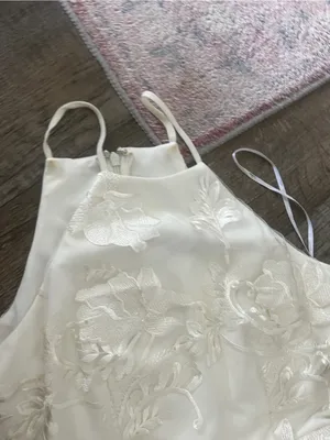 Lulus White In The Moment Floral Embroidered Mini Dress xs thumbnail 9