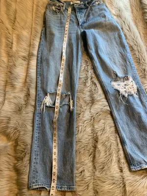 Abercrombie & Fitch Jeans Women The 90s Straight Ultra High Rise Curve Love 28/6 thumbnail 5