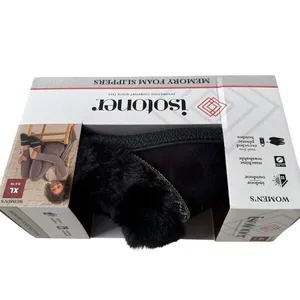 Isotoner Women’s Classic Comfort Memory Foam Slippers Size 9.5/10 Black thumbnail 2
