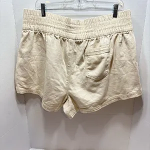 Aerie High Waisted Cream Colored Relaxed Fit Shorts Women’s Size XL thumbnail 3