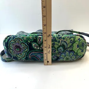 Vera Bradley Tote‎ Bag Quilted Floral Lightweight Travel Carry On Green thumbnail 11