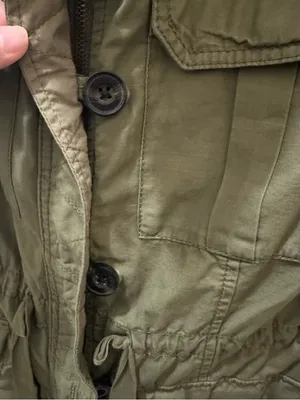 Abercrombie & Fitch 1892 olive green cotton utility vest Medium thumbnail 8
