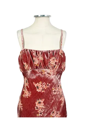 Anthropologie Hutch Hayden Velvet Slip Floral Maxi Dress thumbnail 6
