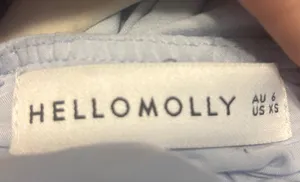 Hello Molly Mini Dress Light Blue  thumbnail 3