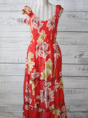 NWT! Band of the free Floral V neck maxi dress Size M thumbnail 2