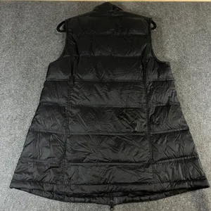 J. Jill Womens Black Down Puffer Vest‎ Quilted Sherpa Lined Mock Neck XL thumbnail 2
