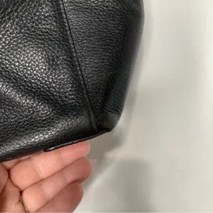 Michael Kors black pebbled‎ leather handbag large thumbnail 9