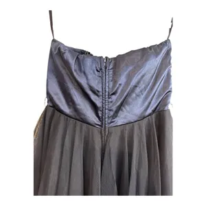 Nights by Tease Me Y2K Blue Sequin and Tulle Strapless Mini Formal Dress Size 0 thumbnail 5