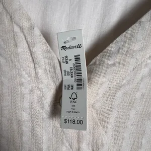 Madewell Puff-Sleeve Button-Wrap Striped Midi Dress Size 6 thumbnail 12