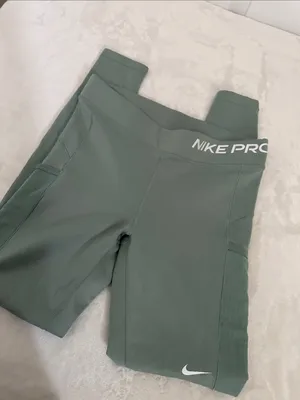 Nike Pro Therma Fit Sage Green with Side Mesh Panels thumbnail 2