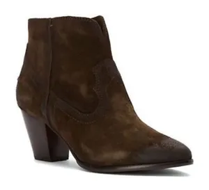 Frye Renee Seam Suede Short Boot in Brown‎ Size 10 thumbnail 1