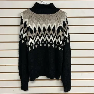 Gianni Bini Fair Isle‎ Mock Neck Knit Sweater SEE DETAILS REGARDING COLOR OF SWEATER. thumbnail 9