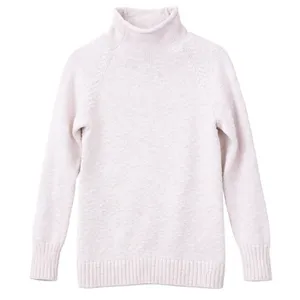 LL Bean pale‎ Pink Cotton Ragg Funnelneck Pullover Sweater Size XS thumbnail 13