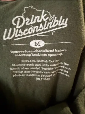 Drink Wisconsinbly Green Graphic Tee thumbnail 2