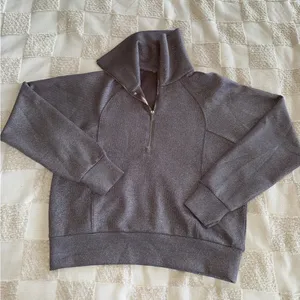 Spanx‎ AirEssentials Shine Half Zip Smoke Silver Womens Size Medium NWOT thumbnail 1
