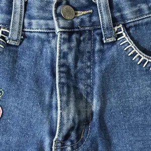 Limited Too Denim Shorts with Pink Floral Embroidery thumbnail 3