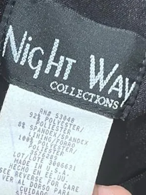 Night Way Collections Black Strapless Maxi Dress with Chain Straps thumbnail 5
