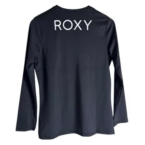 Roxy Enjoy Waves Long Sleeve Crewneck Black Lycra Rashguard Swim Top Size Small thumbnail 7