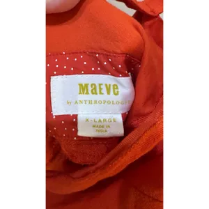 Anthropologie Maeve Twist-Front Mini Dress Linen‎ Size XL Sundress thumbnail 10