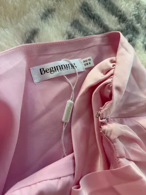 Beginning Boutique Dress Maxi Satin Pink thumbnail 2